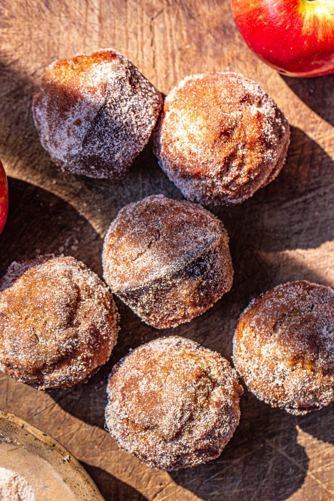 Apple Butter Doughnut Muffins