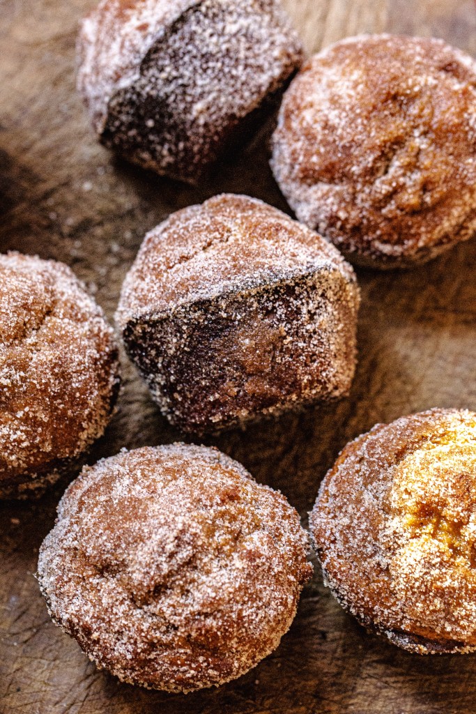 Apple Butter Doughnut Muffins