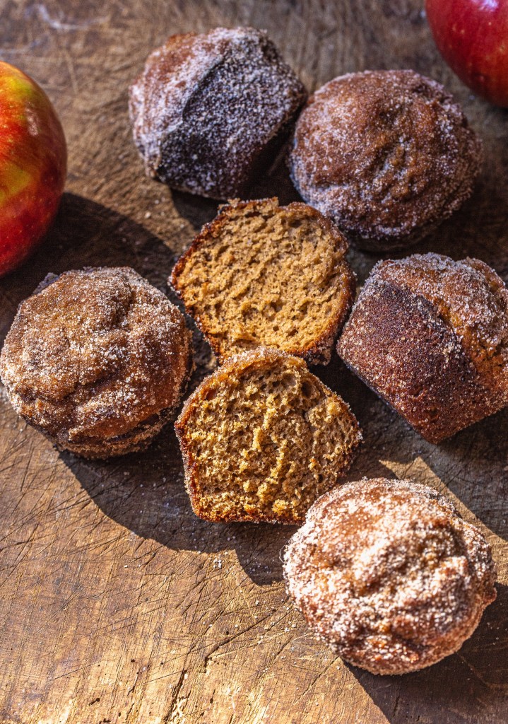 Apple Butter Doughnut Muffins