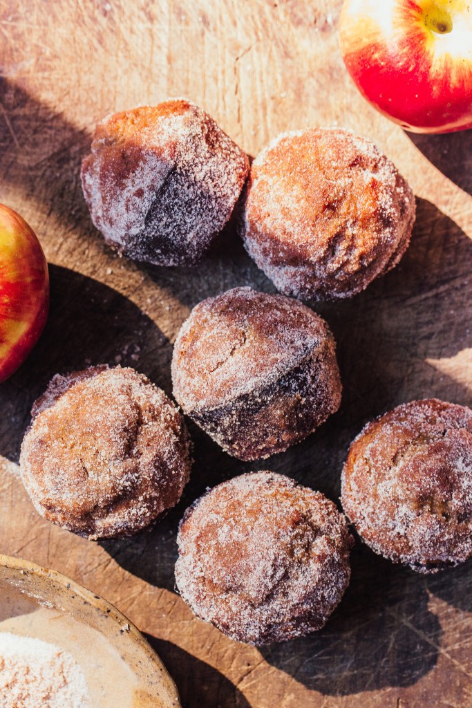 Apple Butter Doughnut Muffins