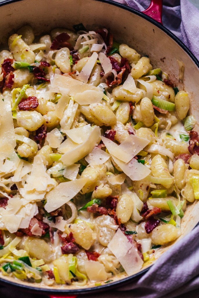 Creamy Leek and Bacon Gnocchi