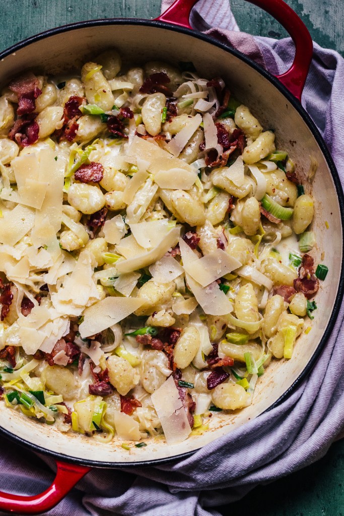 Creamy Leek and Bacon Gnocchi