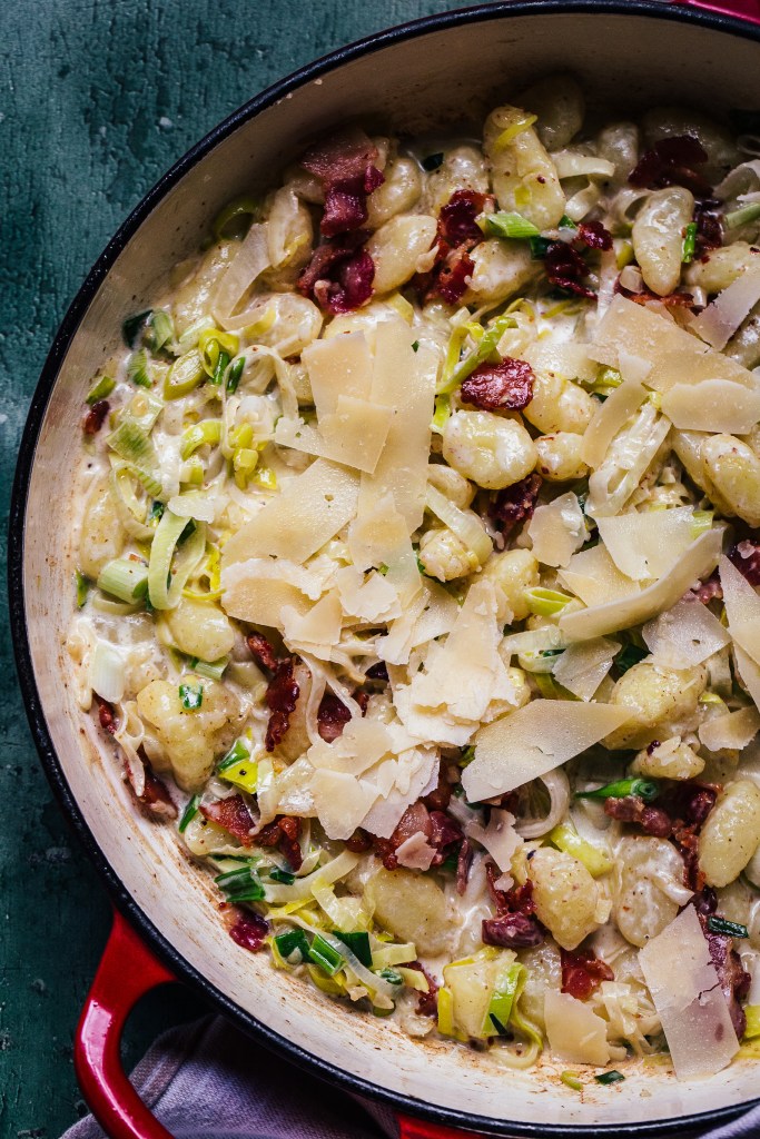 Creamy Bacon and Leek Gnocchi