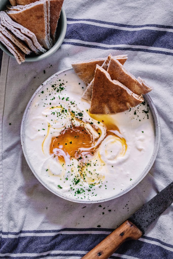 Whipped feta with Hot Honey